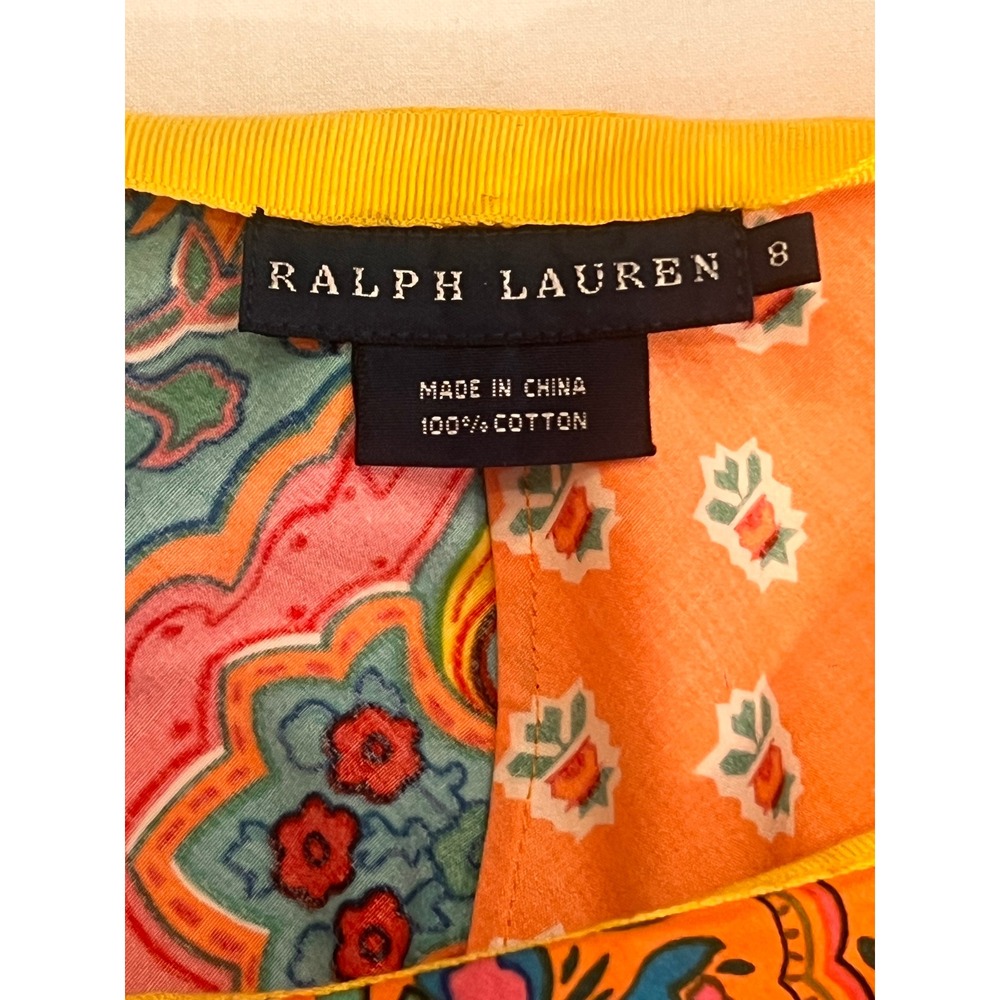 Vintage Ralph Lauren blue label patchwork mermaid skirt, size 8 - Picture 5 of 10